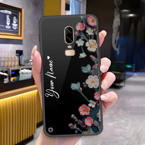 OnePlus 6 Cover - Onation Your Name Series - HQ Ultra Shine Premium Infinity Glass Soft Silicon Borders Case