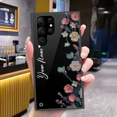 Samsung Galaxy S23 Ultra 5G Cover - Onation Your Name Series - HQ Ultra Shine Premium Infinity Glass Soft Silicon Borders Case