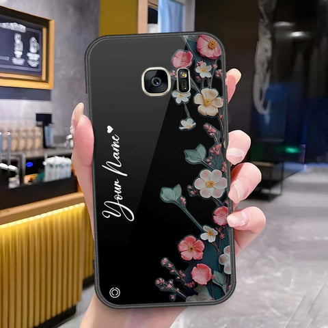 Samsung Galaxy S7 Cover - Onation Your Name Series - HQ Ultra Shine Premium Infinity Glass Soft Silicon Borders Case