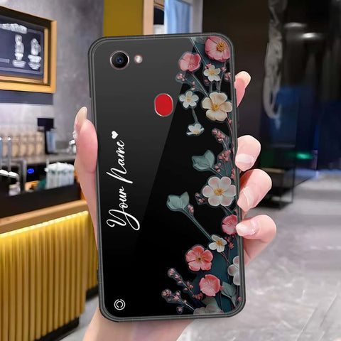 Oppo F7 Cover - Onation Your Name Series - HQ Ultra Shine Premium Infinity Glass Soft Silicon Borders Case