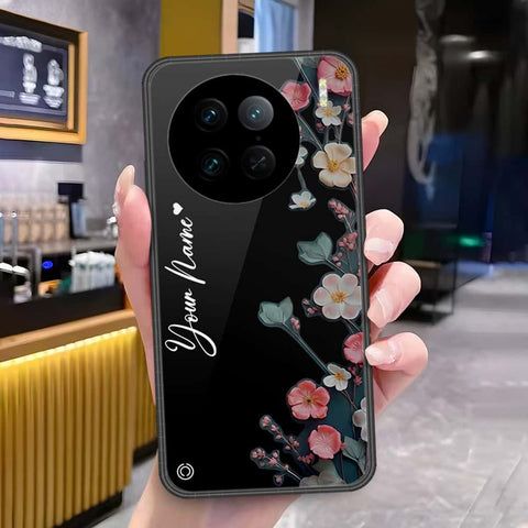Vivo X90 Pro Cover - Onation Your Name Series - HQ Ultra Shine Premium Infinity Glass Soft Silicon Borders Case