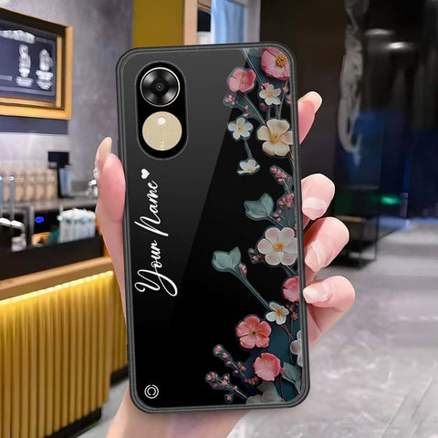 Oppo A17k Cover - Onation Your Name Series - HQ Ultra Shine Premium Infinity Glass Soft Silicon Borders Case