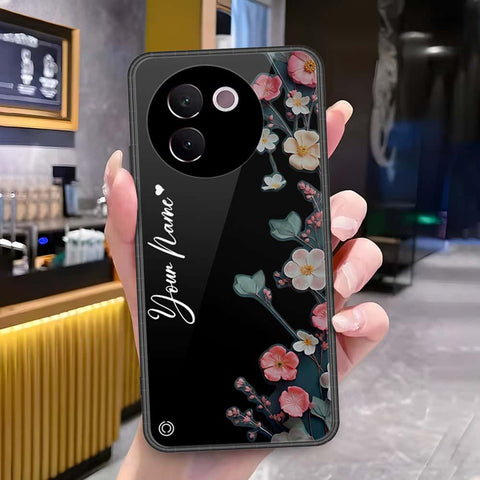 Vivo V30e Cover - Onation Your Name Series - HQ Ultra Shine Premium Infinity Glass Soft Silicon Borders Case
