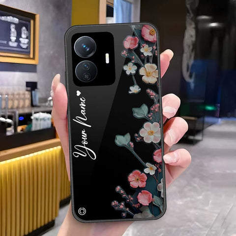 Vivo Y77e Cover - Onation Your Name Series - HQ Ultra Shine Premium Infinity Glass Soft Silicon Borders Case