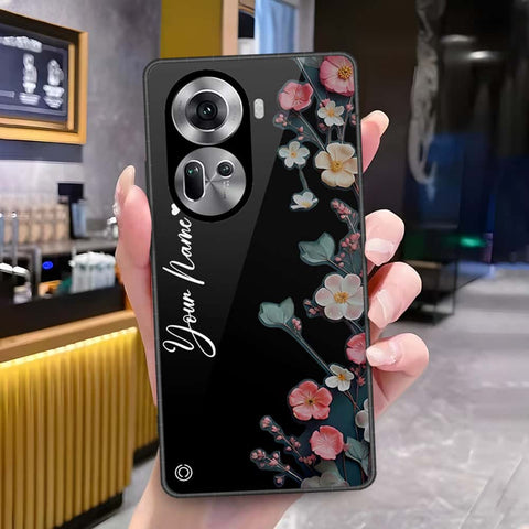 Oppo Reno 11 5G Cover - Onation Your Name Series - HQ Ultra Shine Premium Infinity Glass Soft Silicon Borders Case