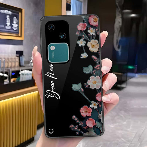 Vivo S18 Cover - Onation Your Name Series - HQ Ultra Shine Premium Infinity Glass Soft Silicon Borders Case