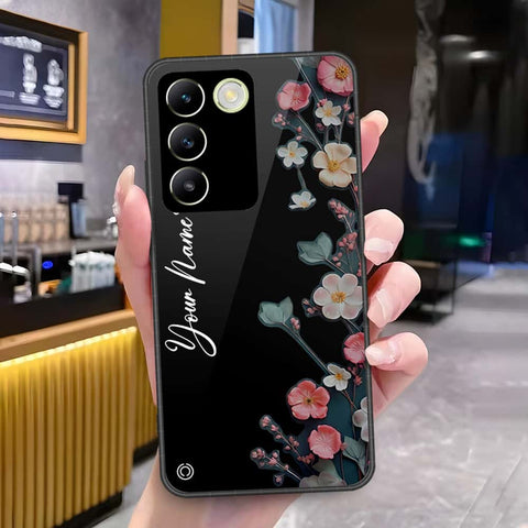 Vivo Y100 4G Cover - Onation Your Name Series - HQ Ultra Shine Premium Infinity Glass Soft Silicon Borders Case