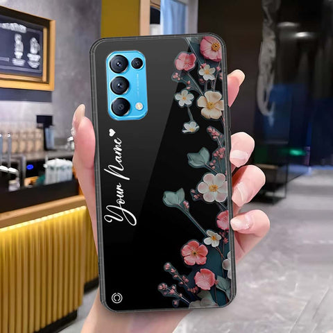 Oppo Reno 5 5G Cover - Onation Your Name Series - HQ Ultra Shine Premium Infinity Glass Soft Silicon Borders Case