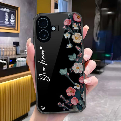 iPhone 17 - Onation Your Name Series - HQ Ultra Shine Premium Infinity Glass Soft Silicon Borders Case