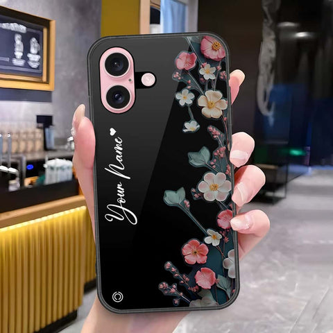 iPhone 16 - Onation Your Name Series - HQ Ultra Shine Premium Infinity Glass Soft Silicon Borders Case