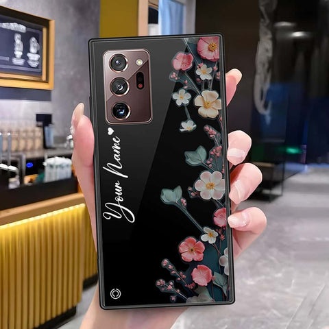 Samsung Galaxy Note 20 Ultra Cover - Onation Your Name Series - HQ Ultra Shine Premium Infinity Glass Soft Silicon Borders Case