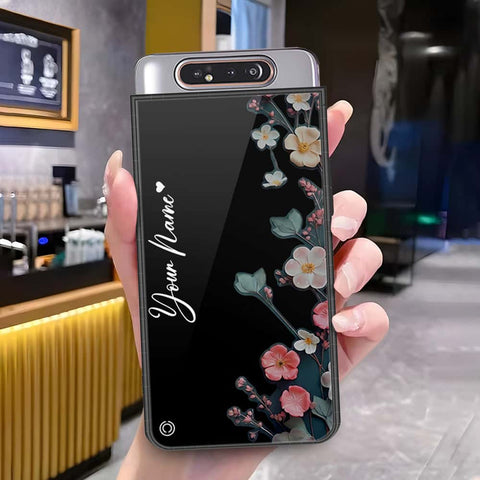 Samsung Galaxy A80 Cover - Onation Your Name Series - HQ Ultra Shine Premium Infinity Glass Soft Silicon Borders Case