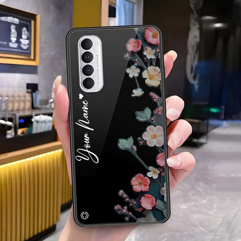 Oppo Reno 4 Pro Cover - Onation Your Name Series - HQ Ultra Shine Premium Infinity Glass Soft Silicon Borders Case