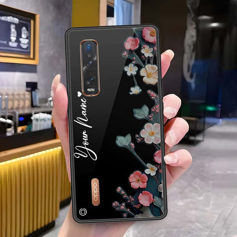 Oppo Find X2 Pro Cover - Onation Your Name Series - HQ Ultra Shine Premium Infinity Glass Soft Silicon Borders Case