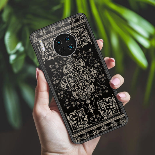 Huawei Mate 30 Cover - ONation Persian Rugs Series 2 - HQ Ultra Shine Premium Infinity Glass Soft Silicon Borders Case