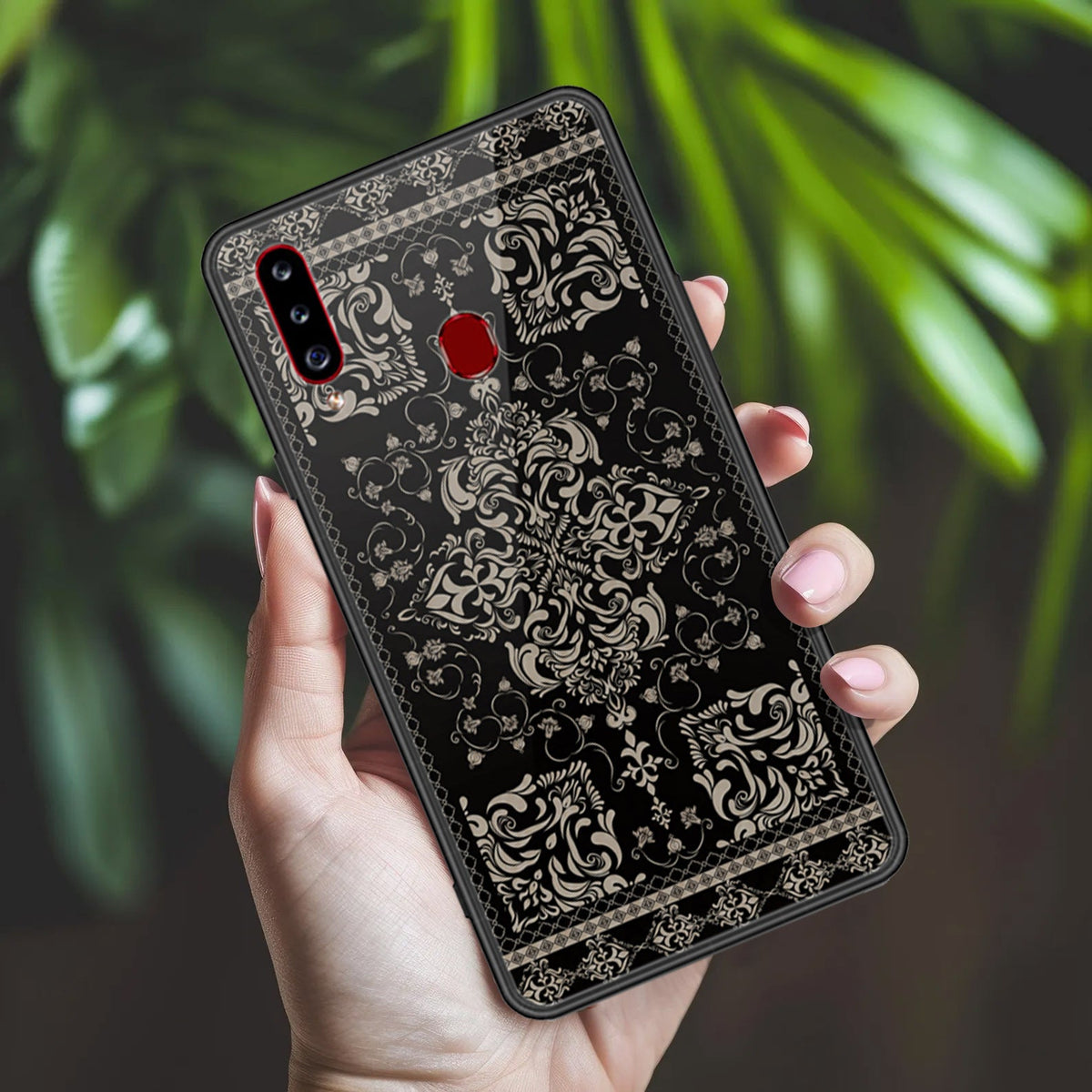 Samsung Galaxy A20s Cover - ONation Persian Rugs Series 2 - HQ Ultra Shine Premium Infinity Glass Soft Silicon Borders Case