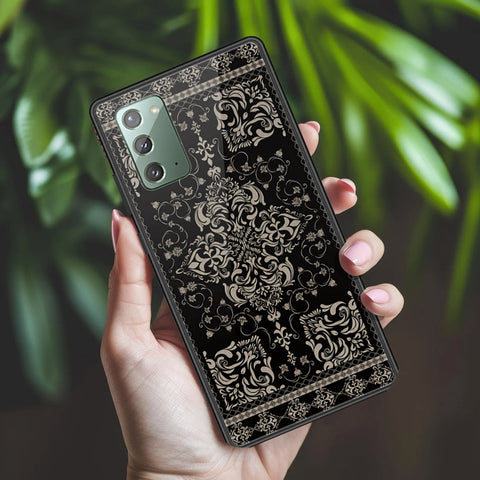 Samsung Galaxy Note 20 Cover - ONation Persian Rugs Series 2 - HQ Ultra Shine Premium Infinity Glass Soft Silicon Borders Case