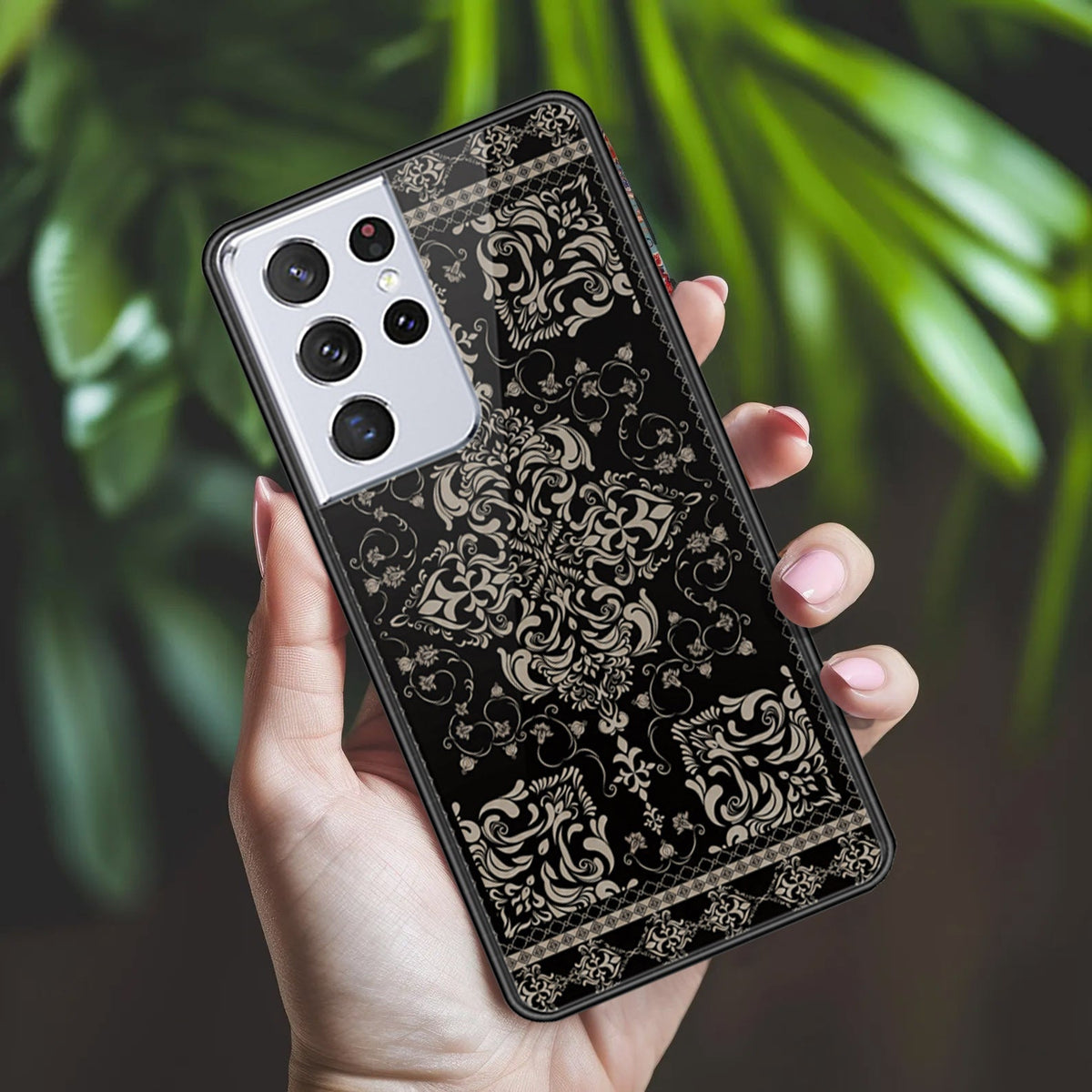 Samsung Galaxy S21 Ultra 5G Cover - ONation Persian Rugs Series 2 - HQ Ultra Shine Premium Infinity Glass Soft Silicon Borders Case