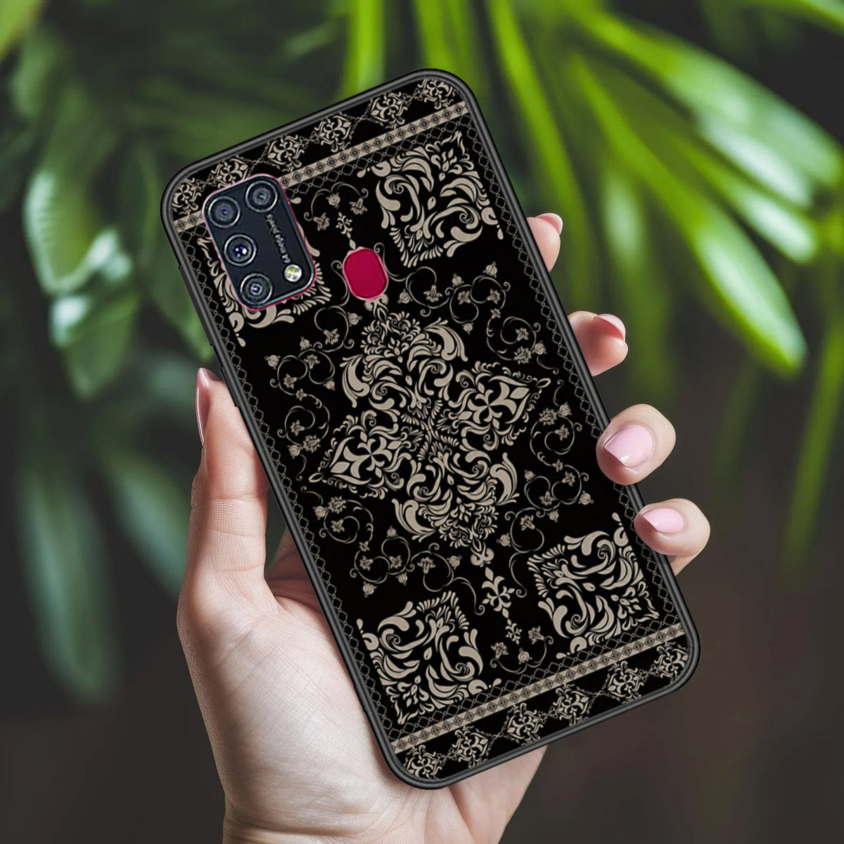 Samsung Galaxy M31 Cover - ONation Persian Rugs Series 2 - HQ Ultra Shine Premium Infinity Glass Soft Silicon Borders Case
