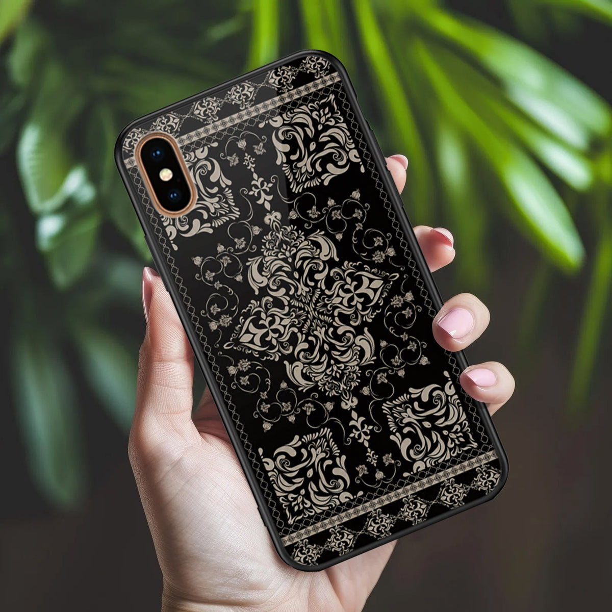 iPhone XS Max - ONation Persian Rugs Series 2 - HQ Ultra Shine Premium Infinity Glass Soft Silicon Borders Case
