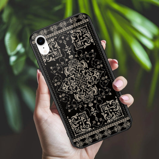 iPhone XR - ONation Persian Rugs Series 2 - HQ Ultra Shine Premium Infinity Glass Soft Silicon Borders Case