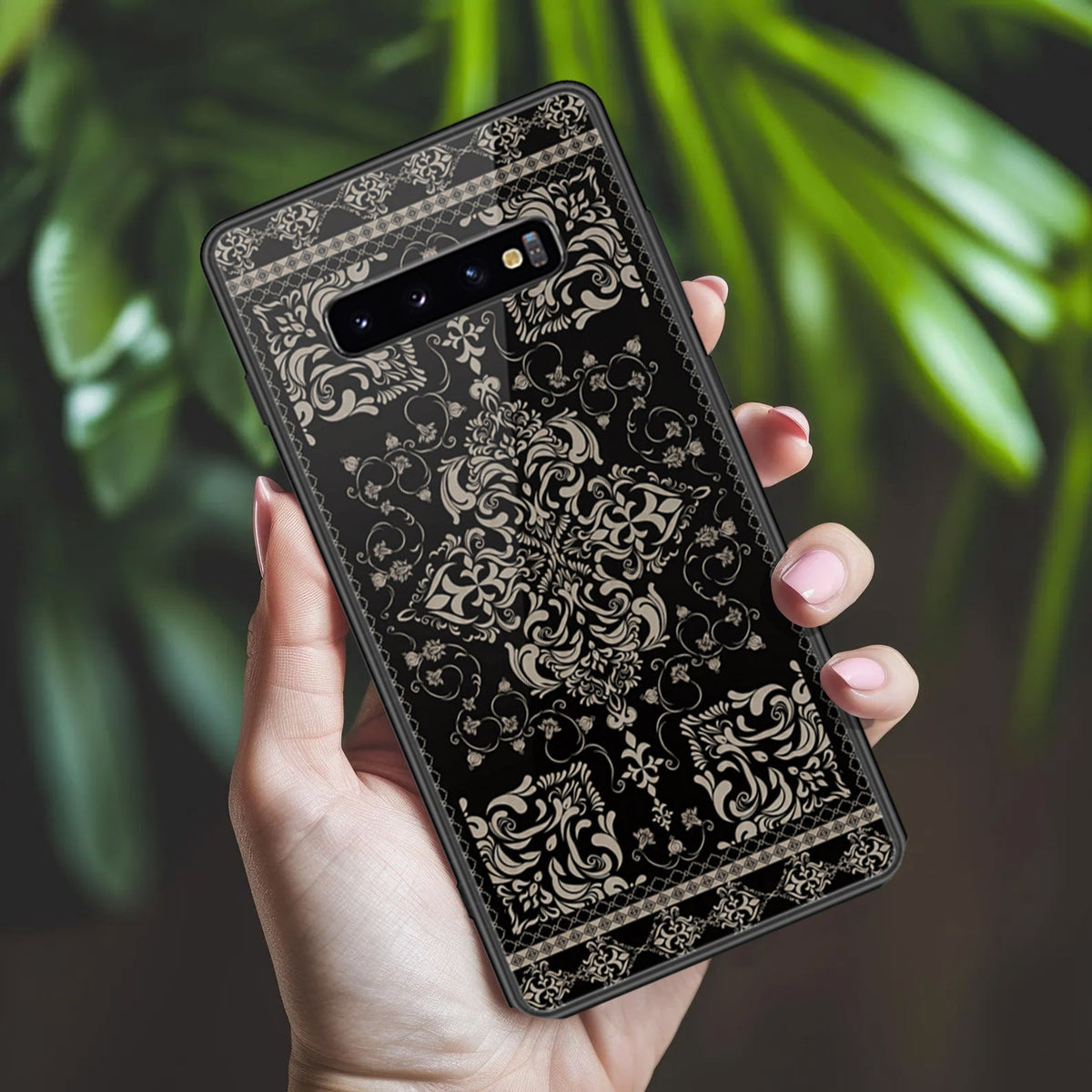 Samsung Galaxy S10 Plus Cover - ONation Persian Rugs Series 2 - HQ Ultra Shine Premium Infinity Glass Soft Silicon Borders Case
