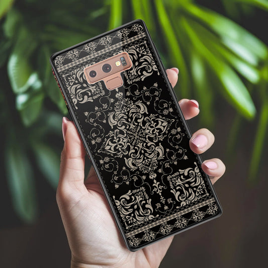 Samsung Galaxy Note 9 Cover - ONation Persian Rugs Series 2 - HQ Ultra Shine Premium Infinity Glass Soft Silicon Borders Case