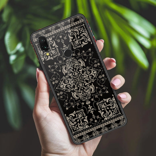 Xiaomi Redmi 7 Cover - ONation Persian Rugs Series 2 - HQ Ultra Shine Premium Infinity Glass Soft Silicon Borders Case