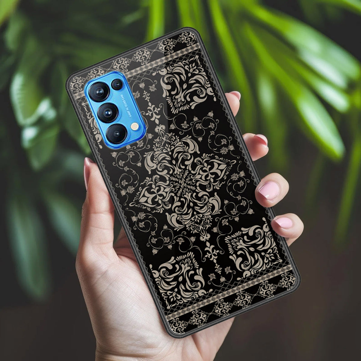 Oppo Reno 5 Pro 5G Cover - ONation Persian Rugs Series 2 - HQ Ultra Shine Premium Infinity Glass Soft Silicon Borders Case