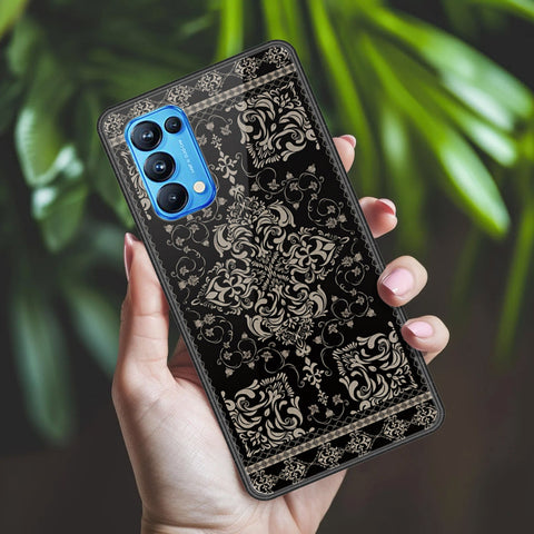 Oppo Reno 5 Pro 5G Cover - ONation Persian Rugs Series 2 - HQ Ultra Shine Premium Infinity Glass Soft Silicon Borders Case