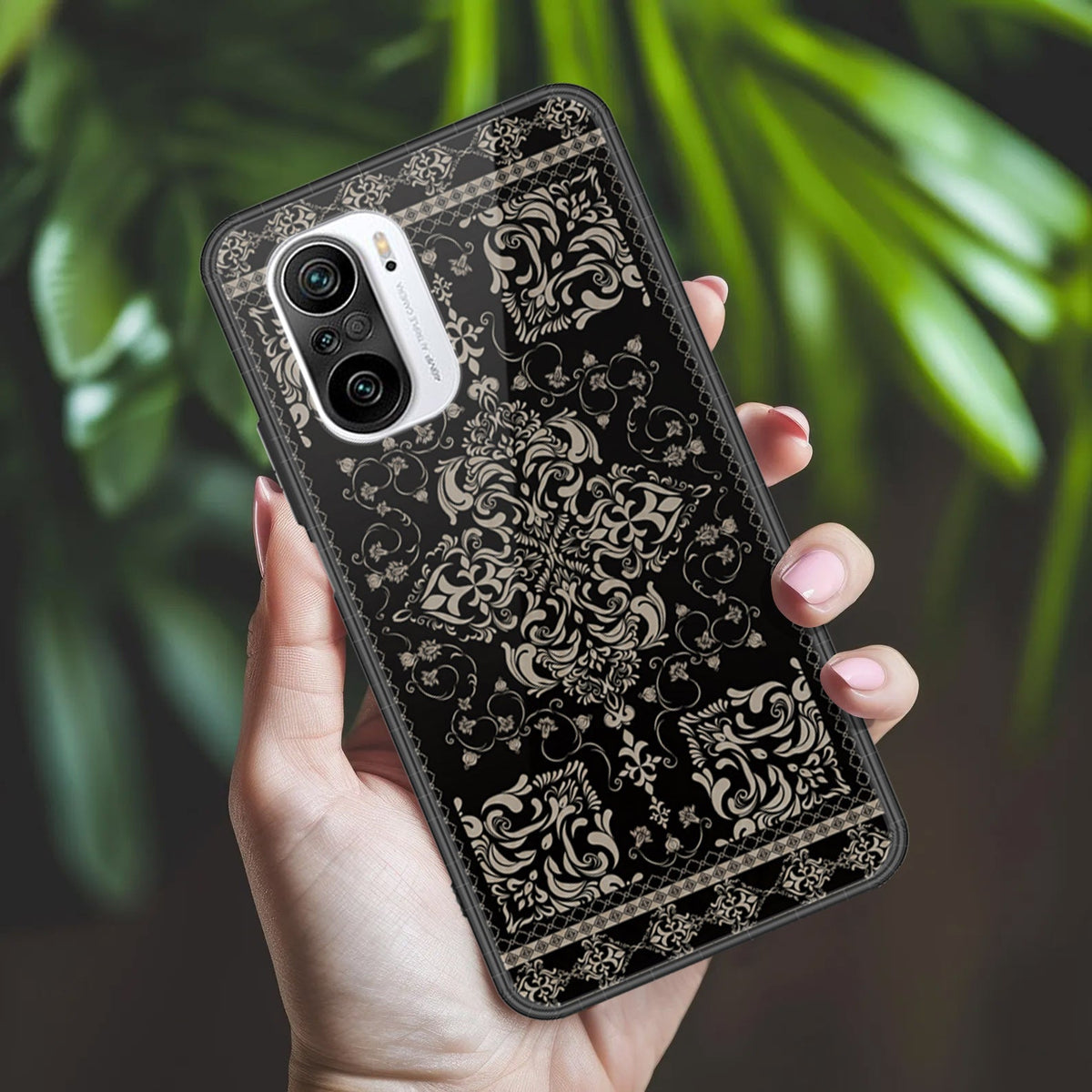 Xiaomi Redmi K40 Cover - ONation Persian Rugs Series 2 - HQ Ultra Shine Premium Infinity Glass Soft Silicon Borders Case