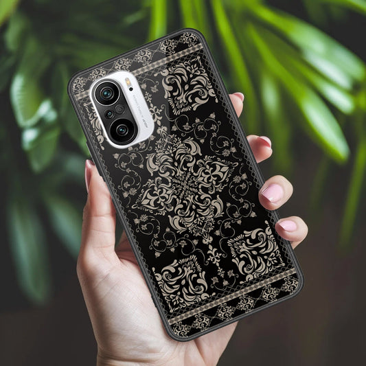 Xiaomi Redmi K40 Cover - ONation Persian Rugs Series 2 - HQ Ultra Shine Premium Infinity Glass Soft Silicon Borders Case
