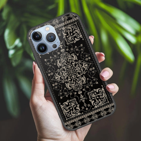 iPhone 13 Pro Max Cover - ONation Persian Rugs Series 2 - HQ Ultra Shine Premium Infinity Glass Soft Silicon Borders Case