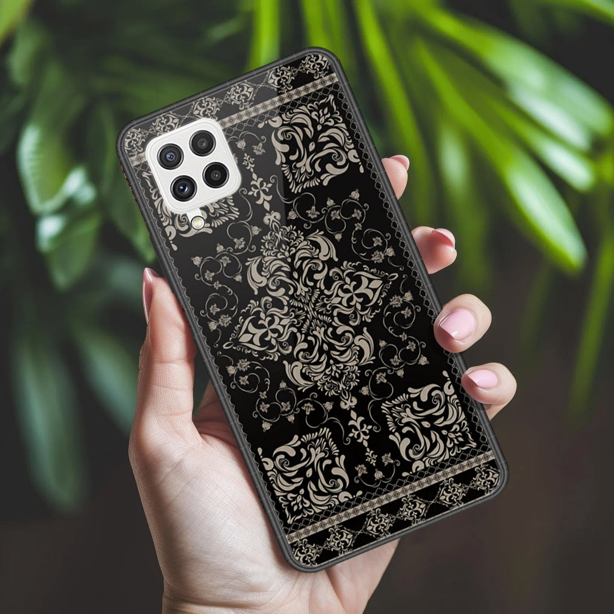Samsung Galaxy M22 Cover - ONation Persian Rugs Series 2 - HQ Ultra Shine Premium Infinity Glass Soft Silicon Borders Case