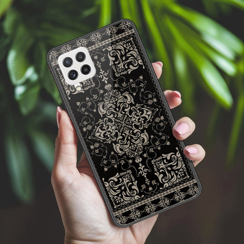 Samsung Galaxy M22 Cover - ONation Persian Rugs Series 2 - HQ Ultra Shine Premium Infinity Glass Soft Silicon Borders Case