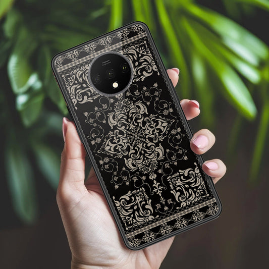 OnePlus 7T Cover - ONation Persian Rugs Series 2 - HQ Ultra Shine Premium Infinity Glass Soft Silicon Borders Case