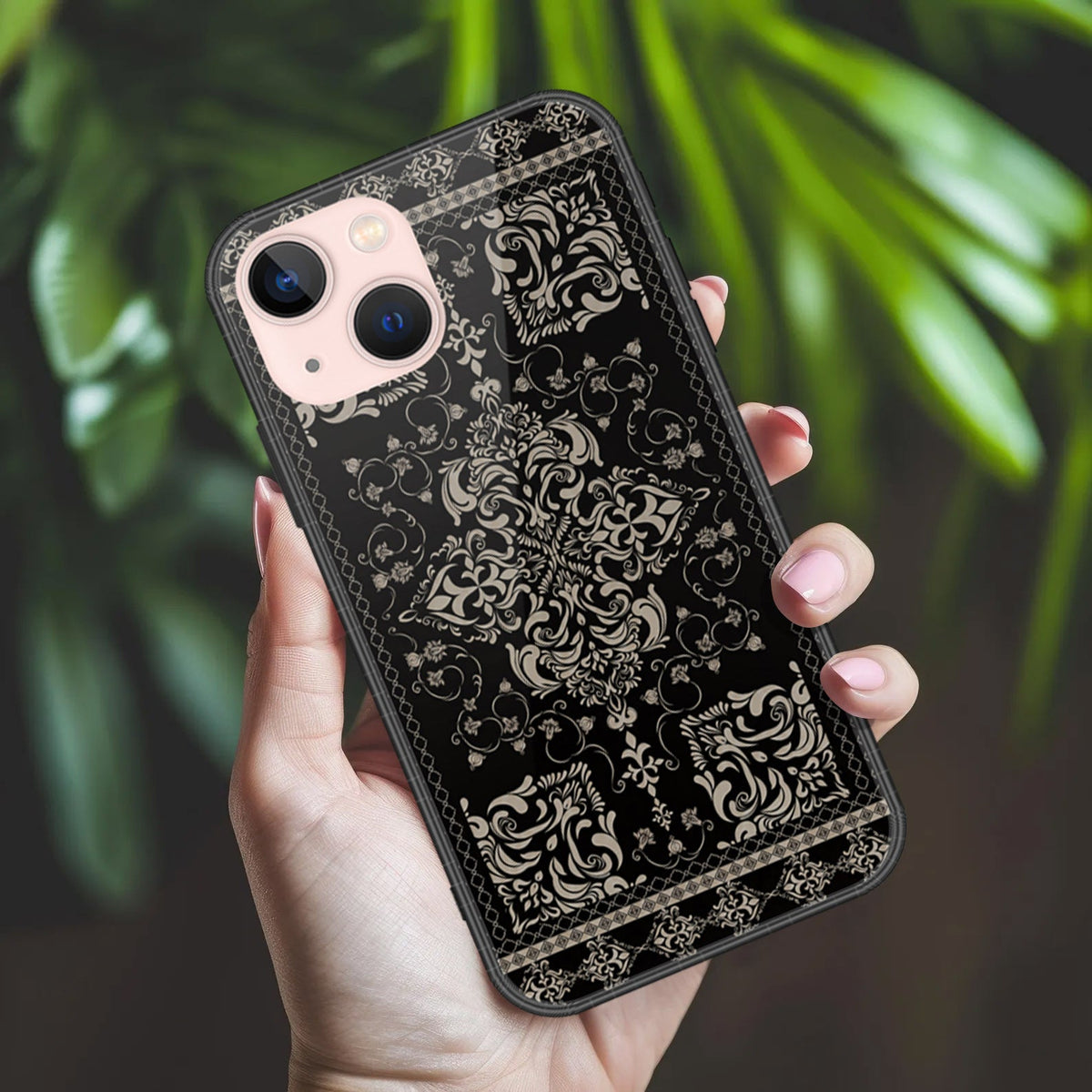 iPhone 14 - ONation Persian Rugs Series 2 - HQ Ultra Shine Premium Infinity Glass Soft Silicon Borders Case