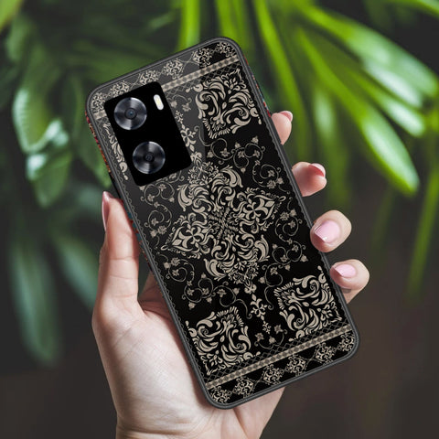 Oppo A57 4G 2022 Cover - ONation Persian Rugs Series 2 - HQ Ultra Shine Premium Infinity Glass Soft Silicon Borders Case
