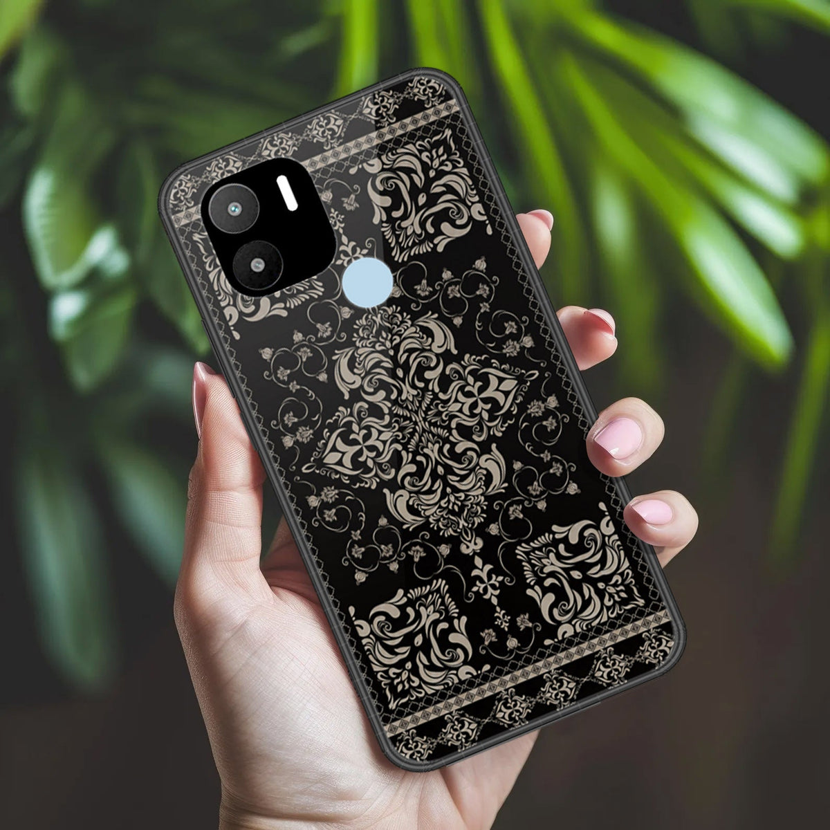 Xiaomi Redmi A2 Plus Cover - ONation Persian Rugs Series 2 - HQ Ultra Shine Premium Infinity Glass Soft Silicon Borders Case