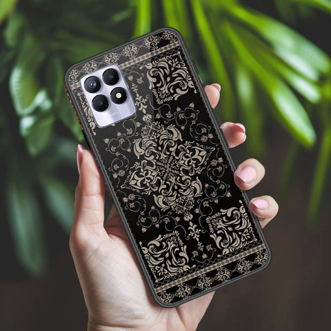 Realme 8i Cover - ONation Persian Rugs Series 2 - HQ Ultra Shine Premium Infinity Glass Soft Silicon Borders Case