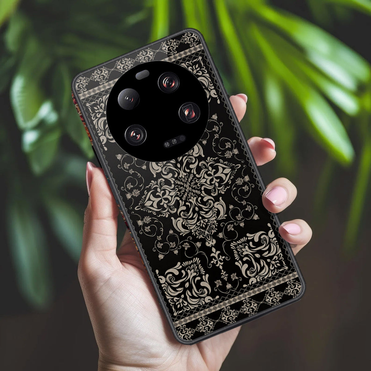 Xiaomi 13 Ultra Cover - ONation Persian Rugs Series 2 - HQ Ultra Shine Premium Infinity Glass Soft Silicon Borders Case