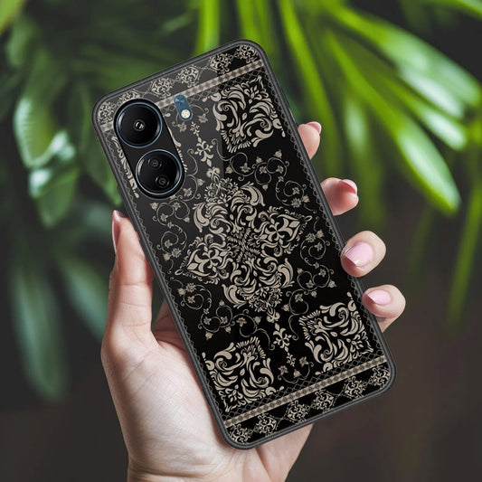 Xiaomi Poco C65 Cover - ONation Persian Rugs Series 2 - HQ Ultra Shine Premium Infinity Glass Soft Silicon Borders Case