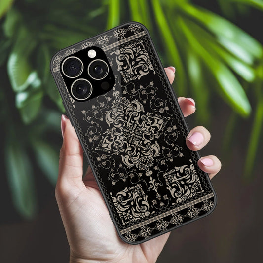 IPhone 15 Pro Cover - ONation Persian Rugs Series 2 - HQ Ultra Shine Premium Infinity Glass Soft Silicon Borders Case