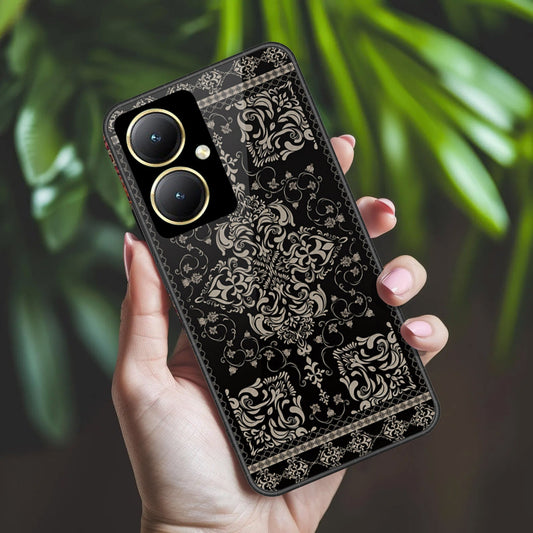 Vivo Y35m Plus Cover - ONation Persian Rugs Series 2 - HQ Ultra Shine Premium Infinity Glass Soft Silicon Borders Case