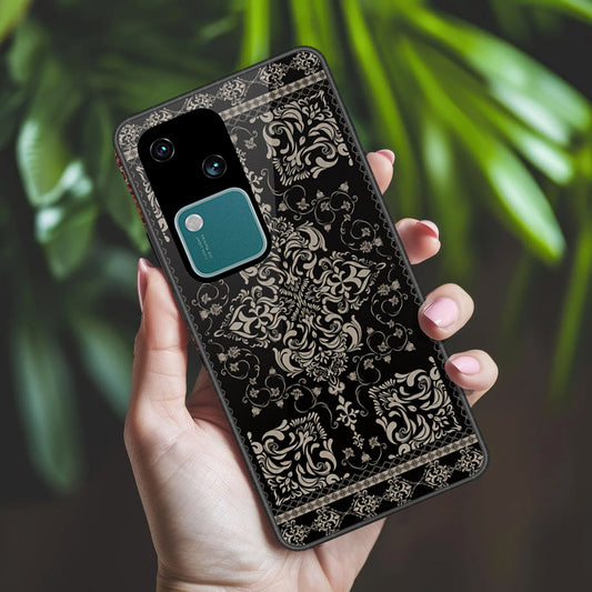 Vivo S18 Cover - ONation Persian Rugs Series 2 - HQ Ultra Shine Premium Infinity Glass Soft Silicon Borders Case