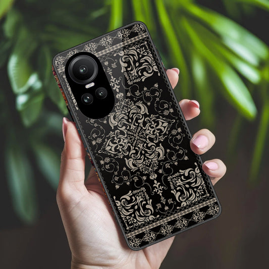 Oppo Reno 10 Pro Cover - ONation Persian Rugs Series 2 - HQ Ultra Shine Premium Infinity Glass Soft Silicon Borders Case