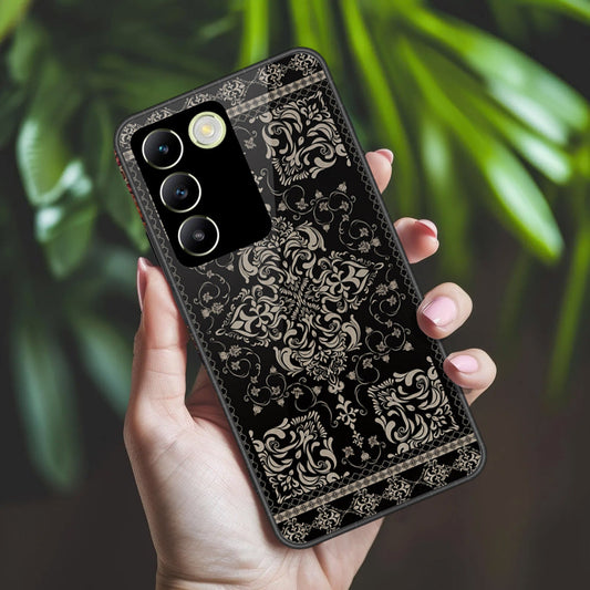 Vivo V30 Lite 4G Cover - ONation Persian Rugs Series 2 - HQ Ultra Shine Premium Infinity Glass Soft Silicon Borders Case
