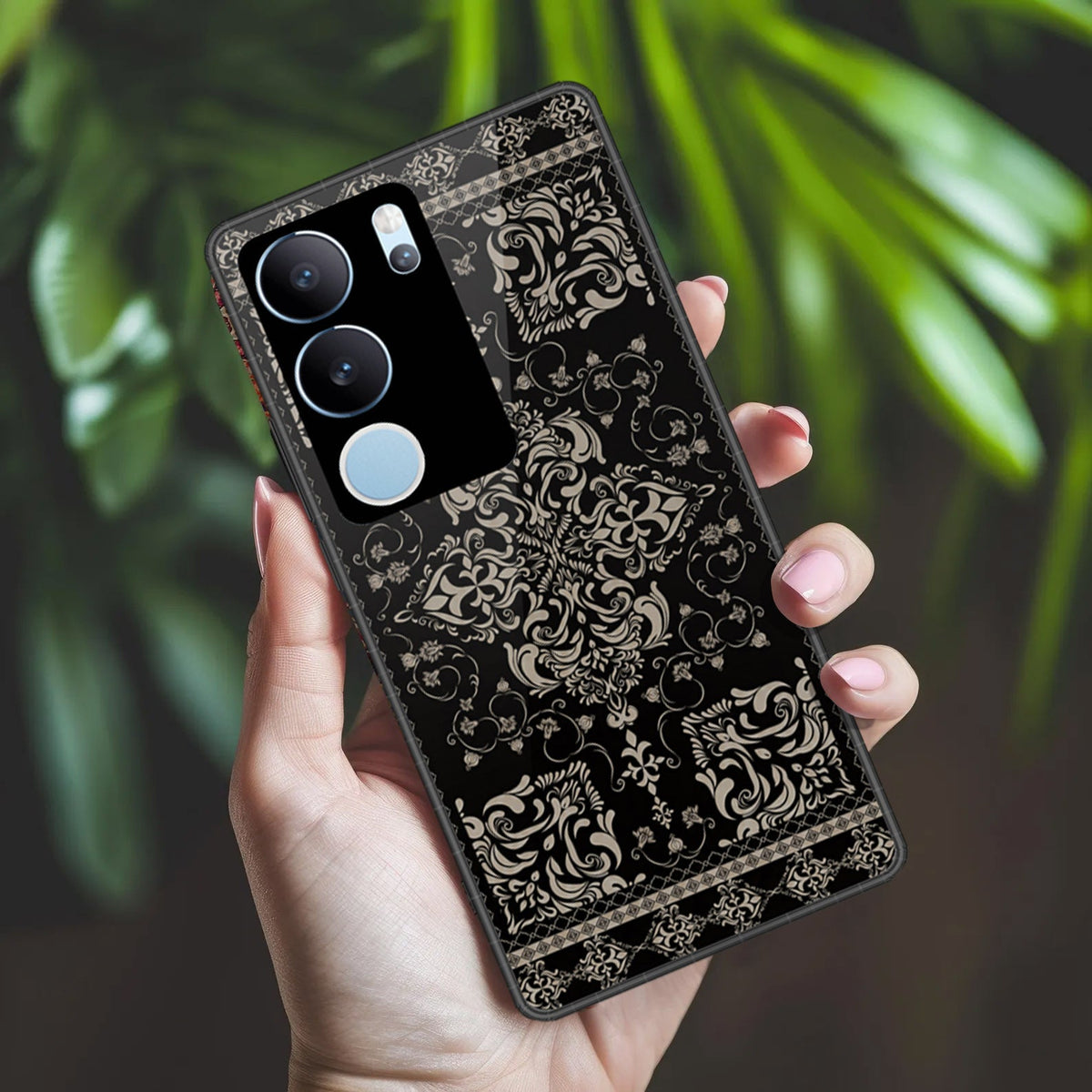 Vivo V29 Pro Cover - ONation Persian Rugs Series 2 - HQ Ultra Shine Premium Infinity Glass Soft Silicon Borders Case