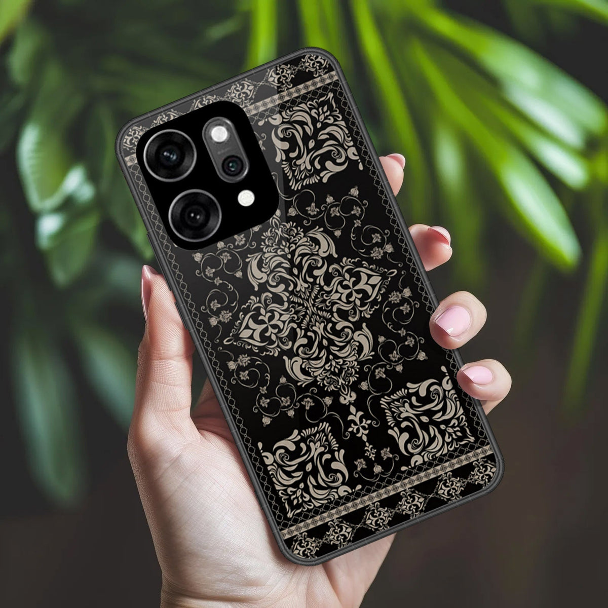 Oppo Reno 14 Pro Cover - ONation Persian Rugs Series 2 - HQ Ultra Shine Premium Infinity Glass Soft Silicon Borders Case