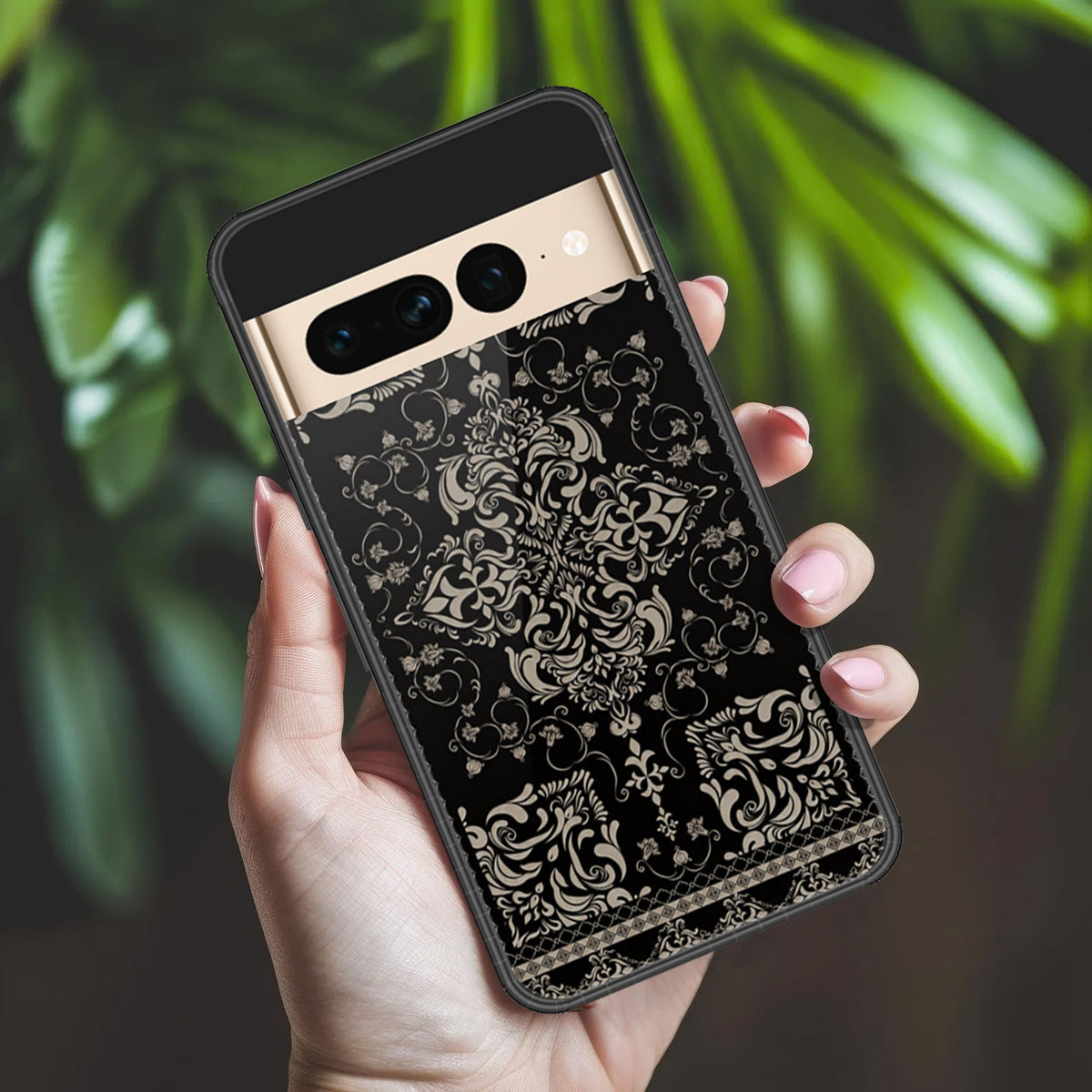 Google Pixel 7 Pro Cover - ONation Persian Rugs Series 2 - HQ Ultra Shine Premium Infinity Glass Soft Silicon Borders Case